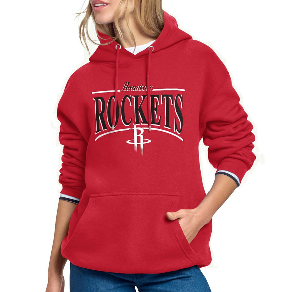 NBA - Houston Rockets Starter Women's Arch Stripe Fleece Hoodie - Red