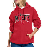 NBA - Houston Rockets Starter Women's Arch Stripe Fleece Hoodie - Red