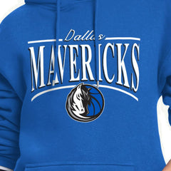NBA - Dallas Mavericks Starter Women's Arch Stripe Fleece Hoodie - Blue