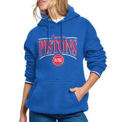 NBA - Detroit Pistons Starter Women's Arch Stripe Fleece Hoodie - Blue