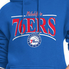 NBA - Philadelphia 76ers Starter Women's Arch Stripe Fleece Hoodie - Royal