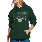 NBA - Boston Celtics Starter Women's Arch Stripe Fleece Hoodie - Kelly Green