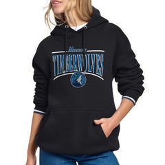 NBA - Minnesota Timberwolves Starter Women's Arch Stripe Fleece Hoodie - Black