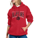 NBA - Toronto Raptors Starter Women's Arch Stripe Fleece Hoodie - Red