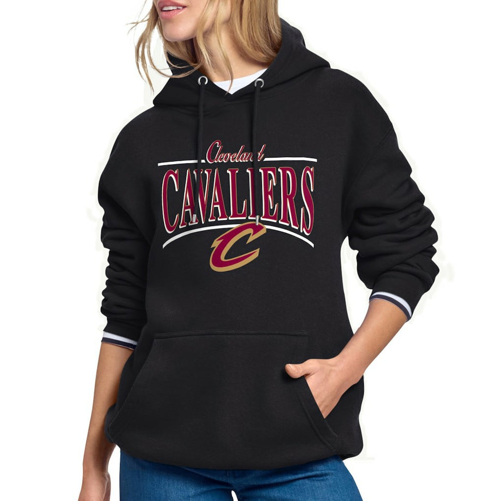 NBA - Cleveland Cavaliers Starter Women's Arch Stripe Fleece Hoodie - Black