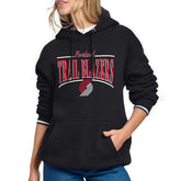 NBA - Portland Trail Blazers Starter Women's Arch Stripe Fleece Hoodie - Black