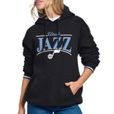 NBA - Utah Jazz Starter Women's Arch Stripe Fleece Hoodie - Black