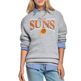 NBA - Phoenix Suns Starter Women's Arch Stripe Fleece Crewneck Sweatshirt - Gray