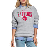 NBA - Toronto Raptors Starter Women's Arch Stripe Fleece Crewneck Sweatshirt - Gray