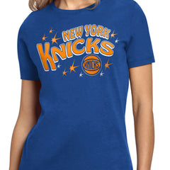 NBA - New York Knicks Starter Women's Fireworks T-Shirt - Blue