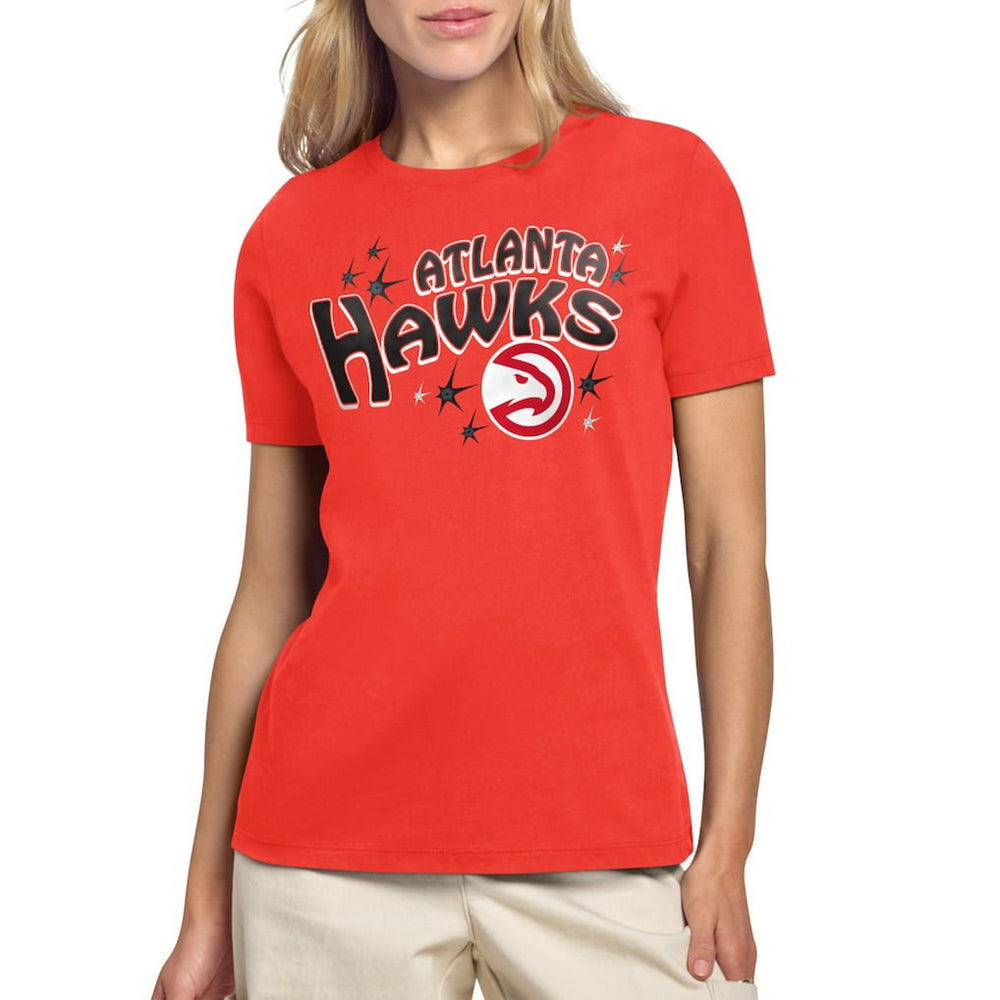 NBA - Atlanta Hawks Starter Women's Fireworks T-Shirt - Red