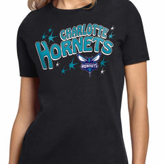 NBA - Charlotte Hornets Starter Women's Fireworks T-Shirt - Black