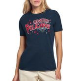 NBA - New Orleans Pelicans Starter Women's Fireworks T-Shirt - Navy