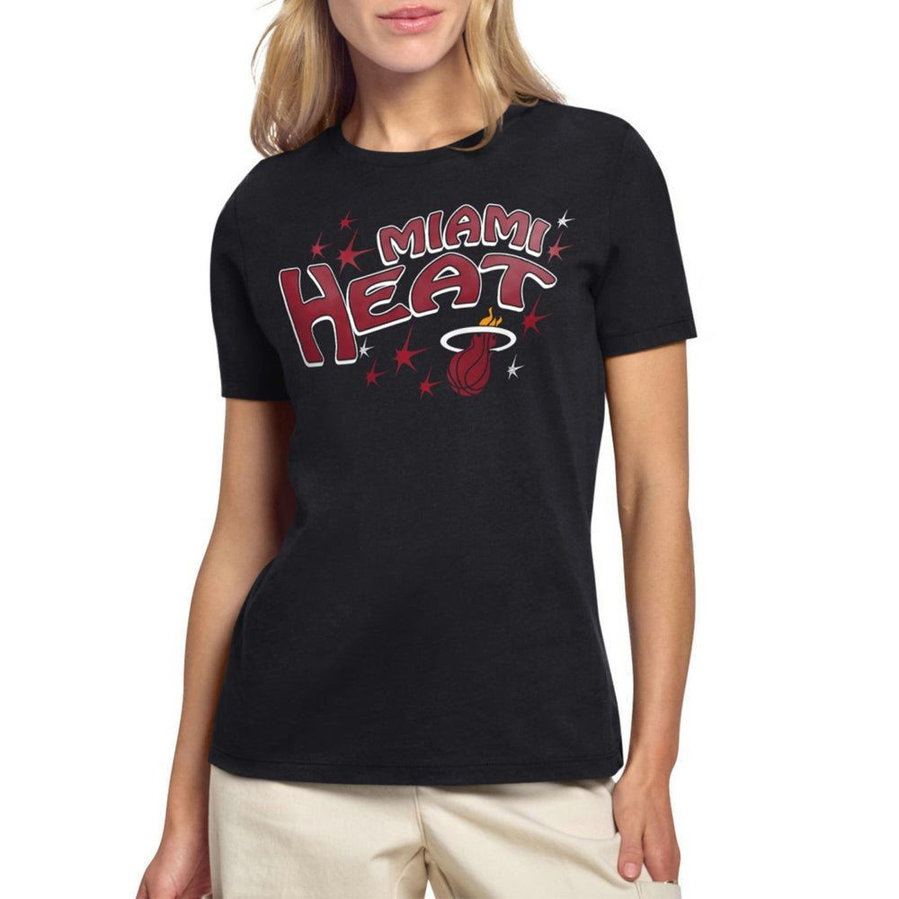 NBA - Miami Heat Starter Women's Fireworks T-Shirt - Black