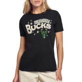 NBA - Milwaukee Bucks Starter Women's Fireworks T-Shirt - Black