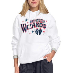 NBA - Washington Wizards Starter Women's Fireworks Fleece Hoodie - White
