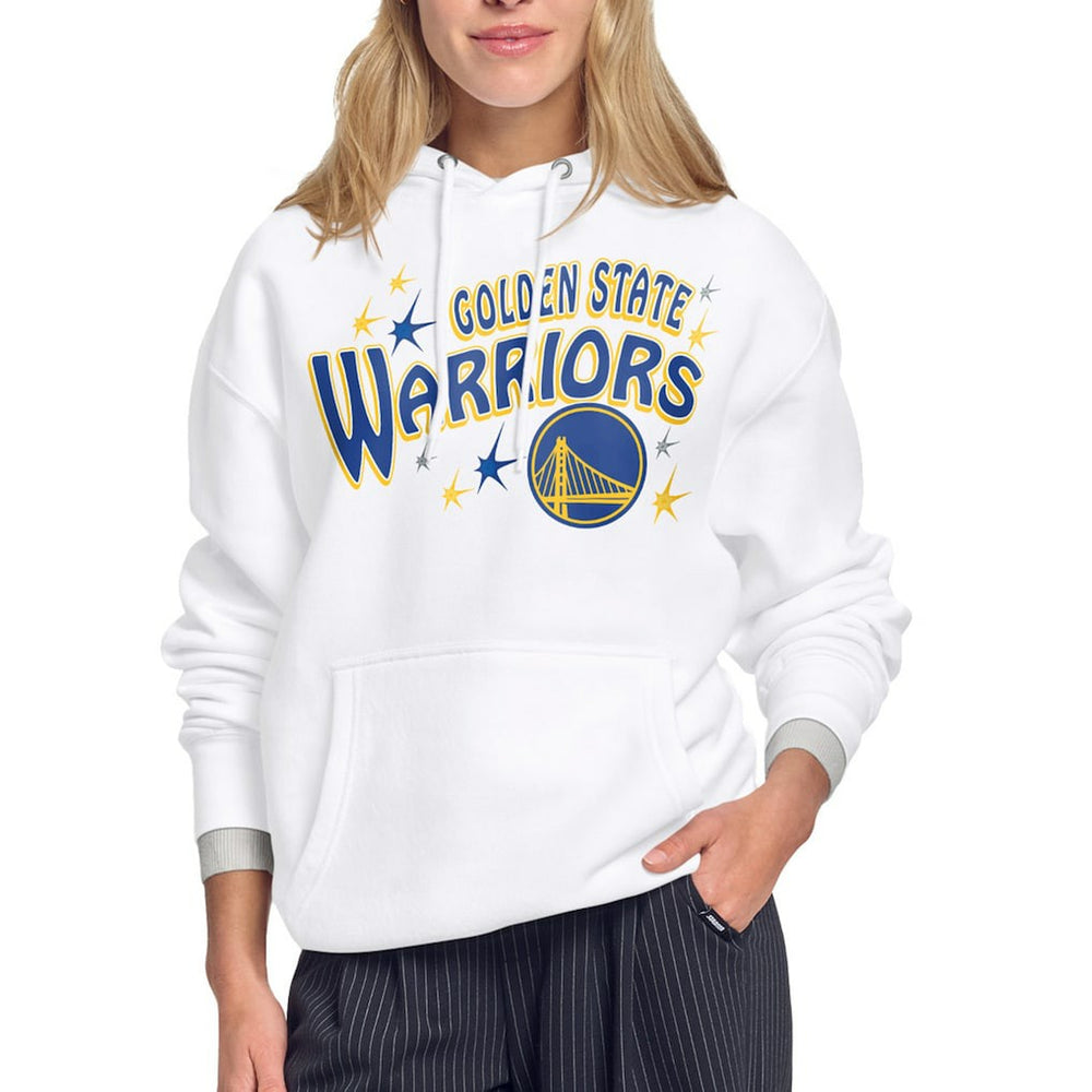 NBA - Golden State Warriors Starter Women's Fireworks Fleece Hoodie - White