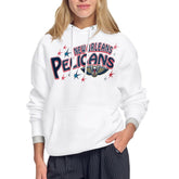 NBA - New Orleans Pelicans Starter Women's Fireworks Fleece Hoodie - White