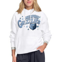 NBA - Memphis Grizzlies Starter Women's Fireworks Fleece Hoodie - White