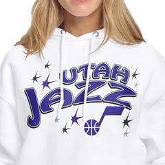 NBA - Utah Jazz Starter Women's Fireworks Fleece Hoodie - White