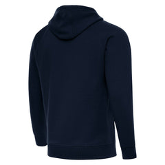 Spain National Team Antigua Takeover Fleece Raglan Hoodie - Navy