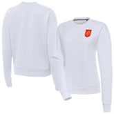 Spain National Team Antigua Women's Takeover Fleece Sweatshirt - White