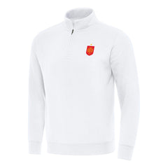 Spain National Team Antigua Landslide Quarter-Zip Pullover - White