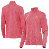 Spain National Team Antigua Women's Quarter-Zip Pullover - Heather Red
