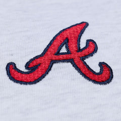 Atlanta Braves Mitchell & Ness Women's Script Cropped Boxy T-Shirt Lifestyle
