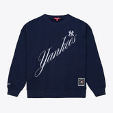 New York Yankees Mitchell & Ness Women's Script Sweatshirt discount