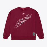 Philadelphia Phillies Mitchell & Ness Women's Script Sweatshirt Lifestyle