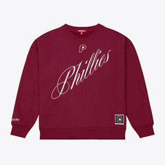 Philadelphia Phillies Mitchell & Ness Women's Script Sweatshirt Lifestyle
