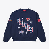 Atlanta Braves Mitchell & Ness Women's Pep Rally Sweatshirt Sale