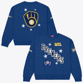 Milwaukee Brewers Mitchell & Ness Women's Pep Rally Sweatshirt Sale