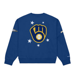 Milwaukee Brewers Mitchell & Ness Women's Pep Rally Sweatshirt Sale