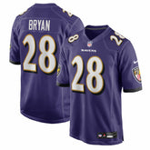 Taven Bryan Baltimore Ravens Team Game Jersey Purple - Nike