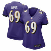 Josh Tupou Baltimore Ravens Women's Team Game Jersey Purple - Nike