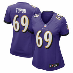 Josh Tupou Baltimore Ravens Women's Team Game Jersey Purple - Nike
