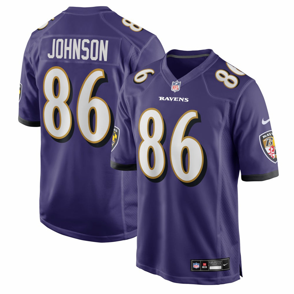 Cornelius Johnson Baltimore Ravens Team Game Jersey Purple - Nike
