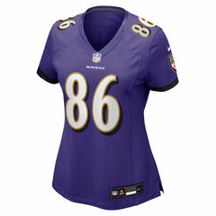 Cornelius Johnson Baltimore Ravens Women's Team Game Jersey Purple - Nike