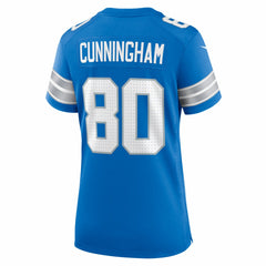 Malik Cunningham Detroit Lions Women's Team Game Jersey Blue - Nike