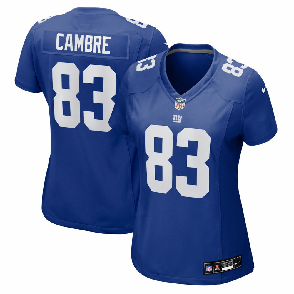 Dalen Cambre New York Giants Women's Team Game Jersey Royal - Nike