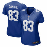 Dalen Cambre New York Giants Women's Team Game Jersey Royal - Nike