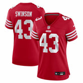 Messiah Swinson San Francisco 49ers Women's Team Game Jersey Scarlet - Nike
