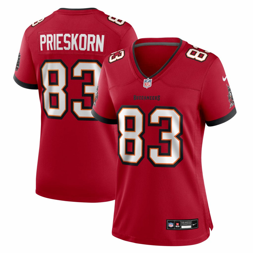 Caden Prieskorn Tampa Bay Buccaneers Women's Team Game Jersey Red - Nike
