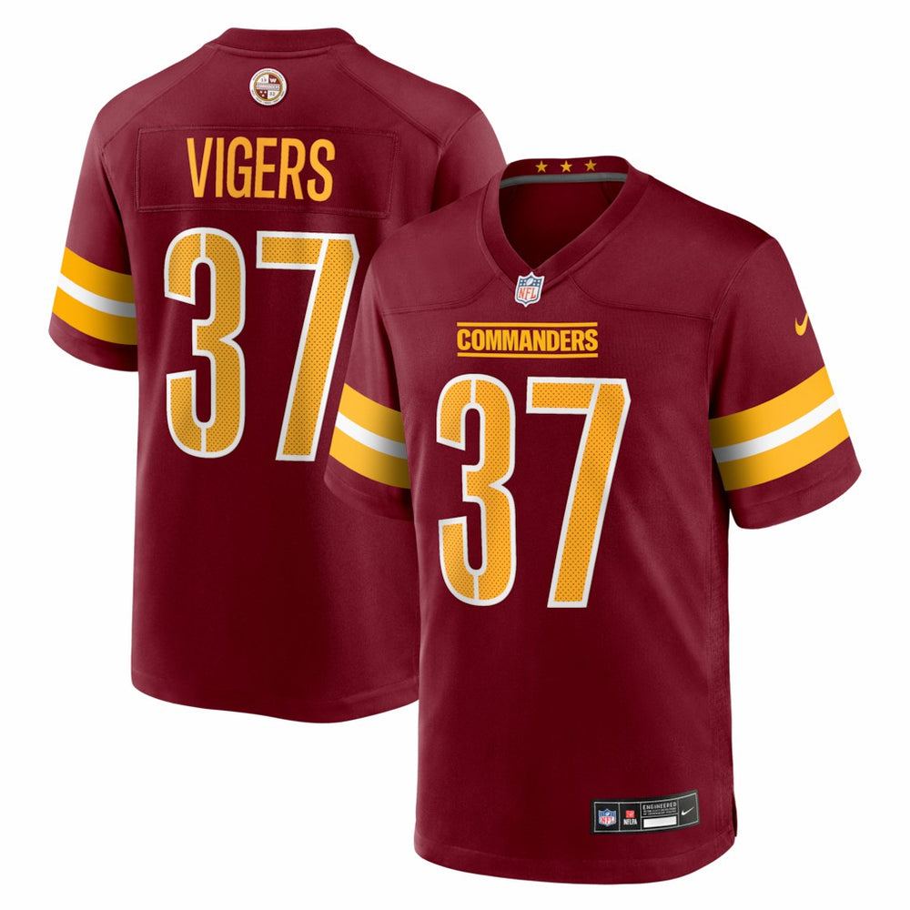 Car'lin Vigers Washington Commanders Team Game Jersey Burgundy - Nike