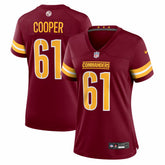 Tyler Cooper Washington Commanders Women's Team Game Jersey Burgundy - Nike