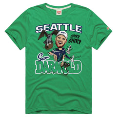Sam Darnold Seattle Seahawks Homage Unisex Caricature Player Graphic Tri-Blend T-Shirt Neon Green - NFL