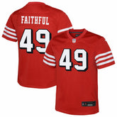 The Faithful San Francisco 49ers Youth Alternate 2 Game Jersey Scarlet - Nike