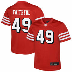 The Faithful San Francisco 49ers Youth Alternate 2 Game Jersey Scarlet - Nike